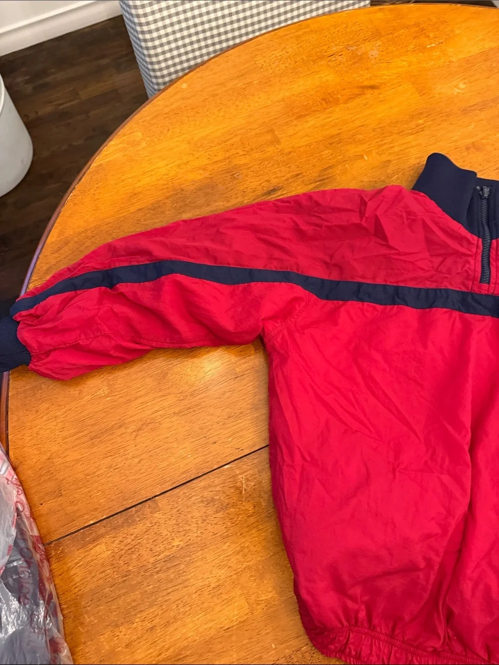Nike Yellow and Navy, Quarter-Zip Pullover Windbreaker kids M medium reversible